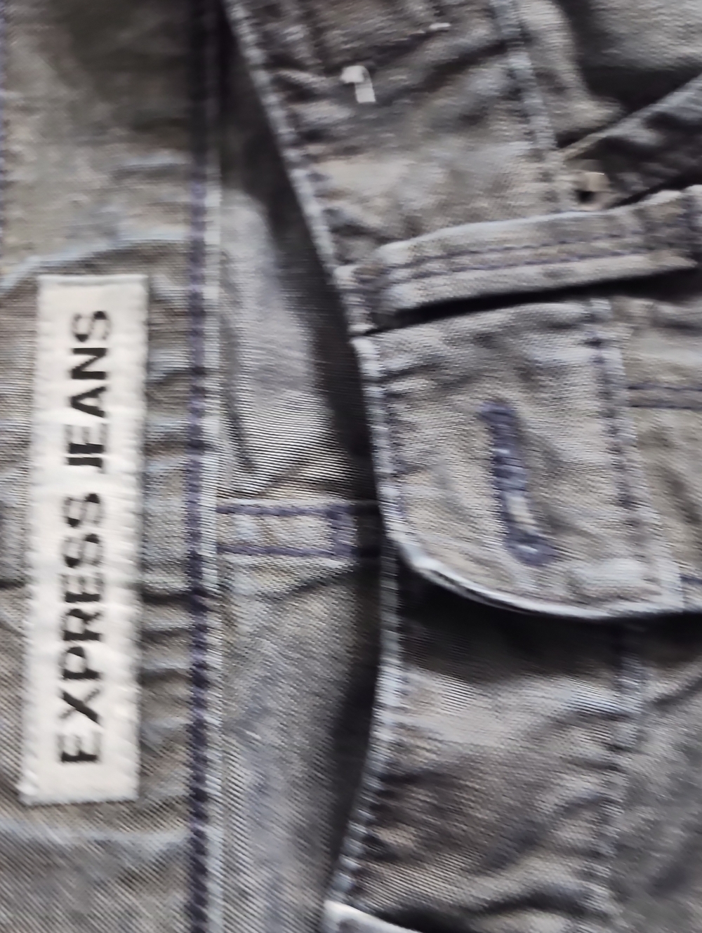 Express Slim Men Jeans in Washed Gray